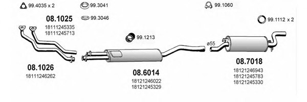 ASSO ART0355 Exhaust System